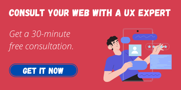 Consult your web with a UX expert 