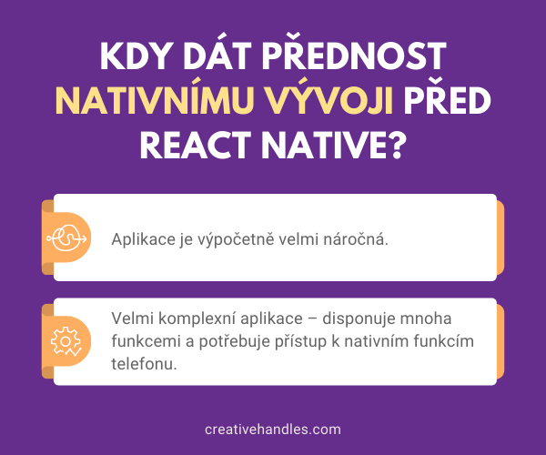 Kdy dát přednost nativnímu vývoji před React Native?