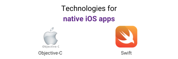 technologies for native mobile apps ios